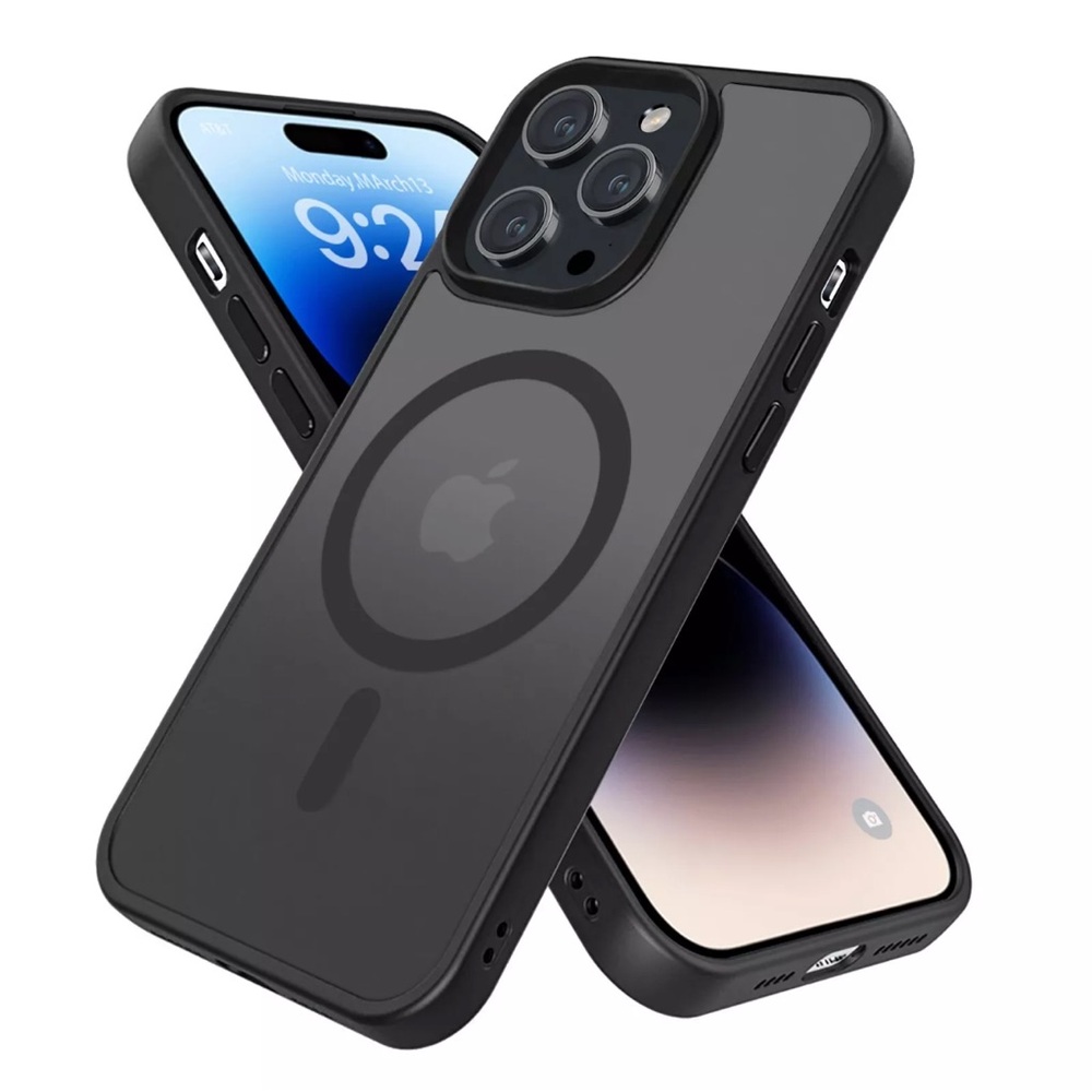 Black Magsafe iPhone Case - 14 pro max